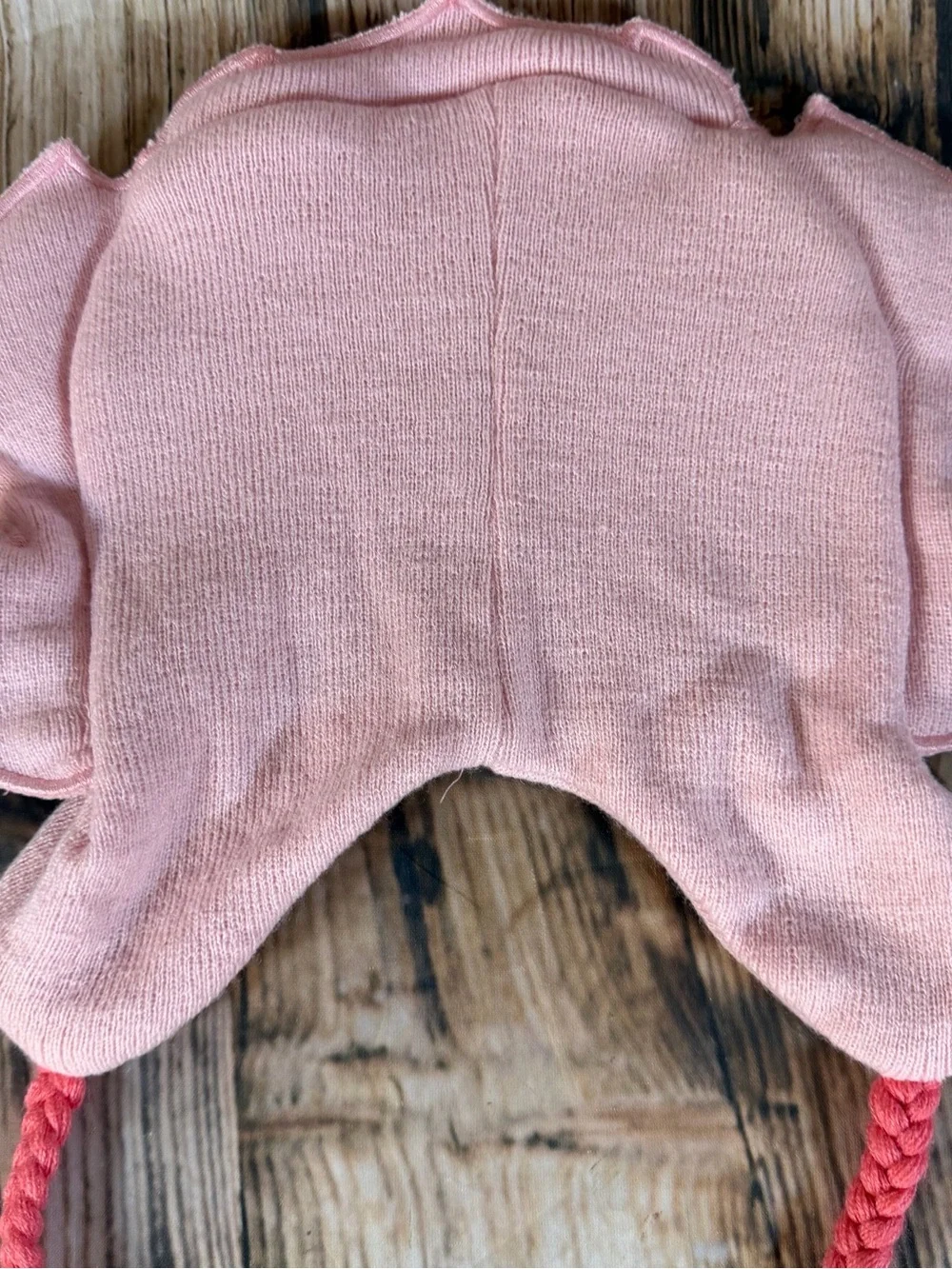 Steven Universe Pink Lion Knit Beanie Hat Earflap Braided Ties One Size Cartoon